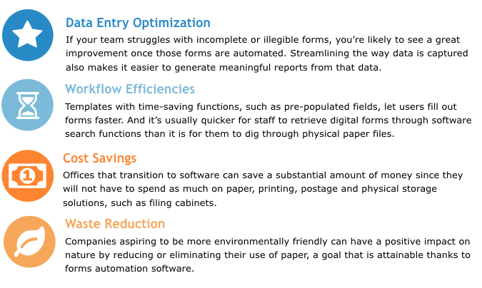 Benefits of forms automation software